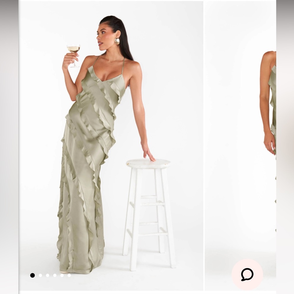 Show Me Your MuMu Sage Green Maxi Dress